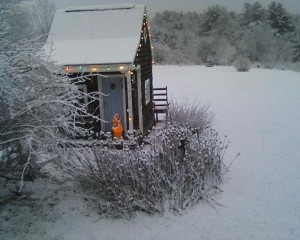 playhouse in winter